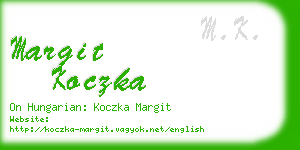 margit koczka business card